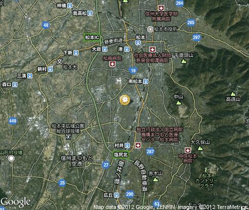 地图: Four Seasons in Matsumoto