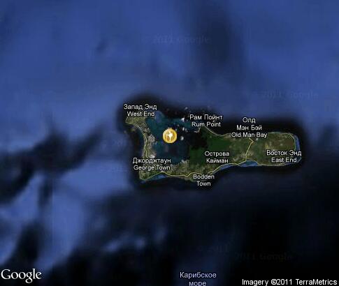 map: Active Tourism in Cayman Islands