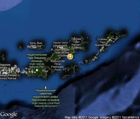 map: British Virgin Islands Sailing