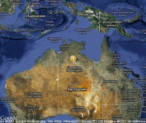 map: Camping in Australia