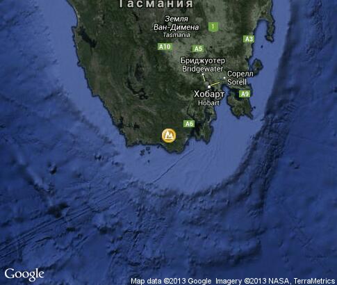 map: Caves of Tasmania