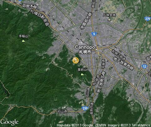 map: Cross-country Ski in Sapporo