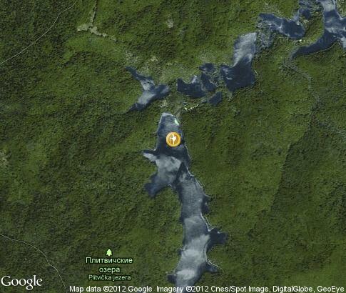 map: Cruises on Plitvice Lakes