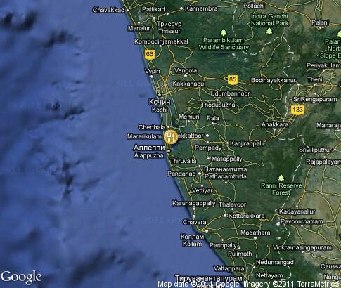 карта: Кухня Керала