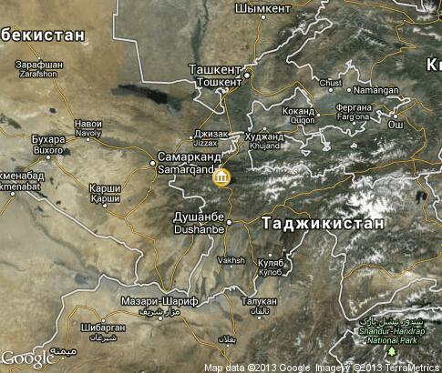 map: Cultural life in Tajikistan