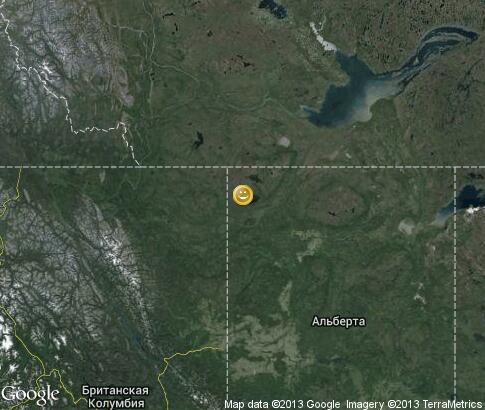 map: Dog sledding in Alberta