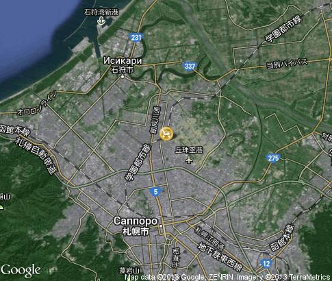 map: Electronic Shops in Sapporo