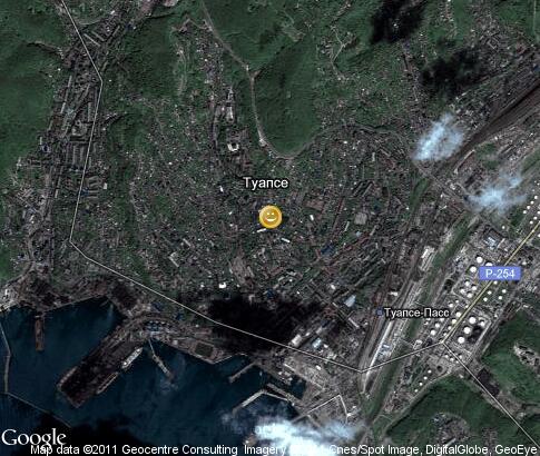 map: Entertainments in Tuapse