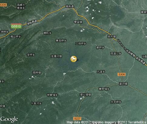 map: Giant salamander of Zhangjiajie