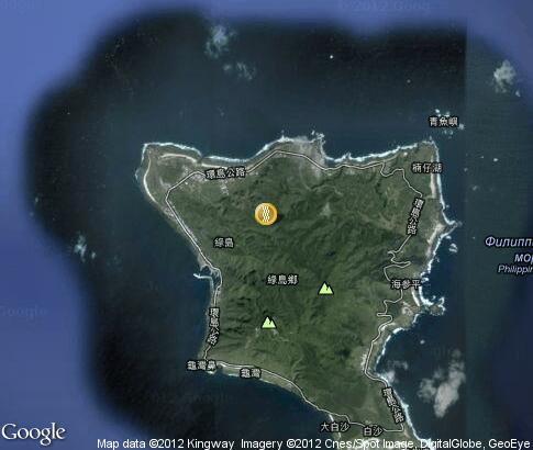 карта: Горячий источник острова Люйдао