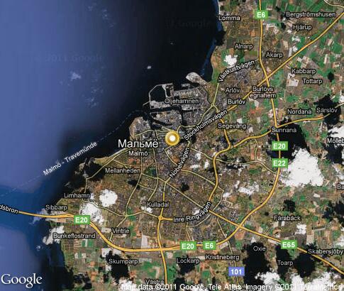 map: Malmö