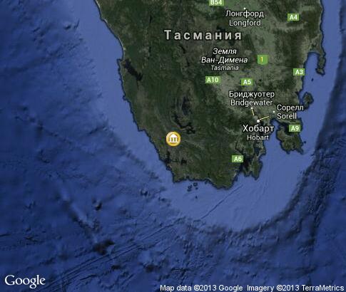 map: Museums of Tasmania