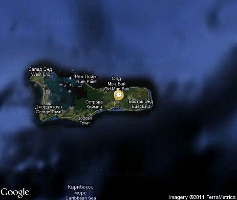 map: Nature of Cayman Islands