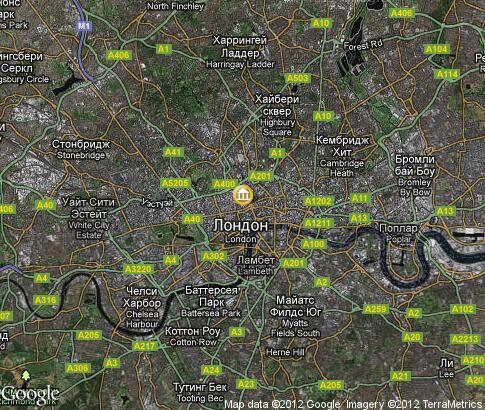 地图: Night London