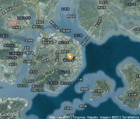 地图: Night Xiamen