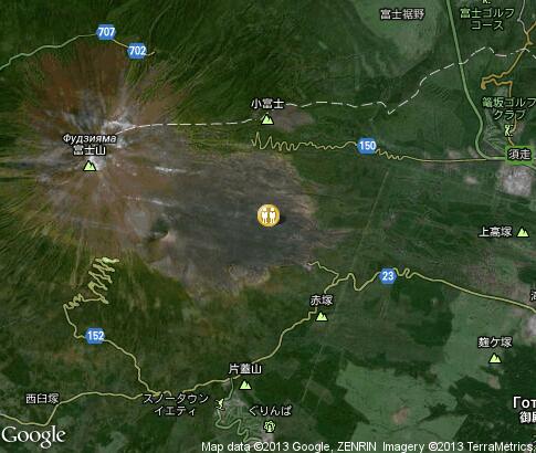 map: Opening of Mount Fuji