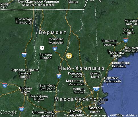 map: Picking Pumpkins in New Hampshire