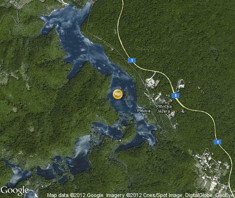 map: Plitvice Lakes National Park