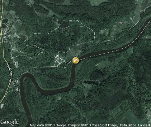 map: Rafting on the river Gauja