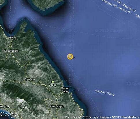 map: Sailing on Kefalonia