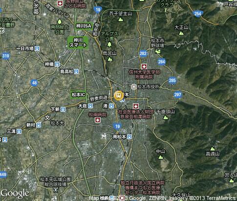 map: Sightseeing Transportation in Matsumoto