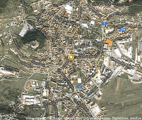 map: Sinj