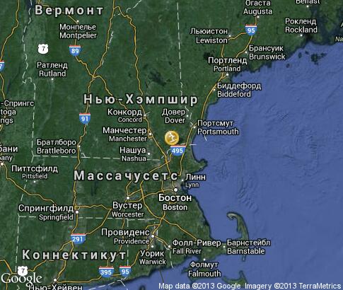 map: Skiing in New Hampshire