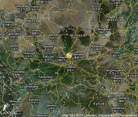 map: Souvenir shopping in Shaanxi