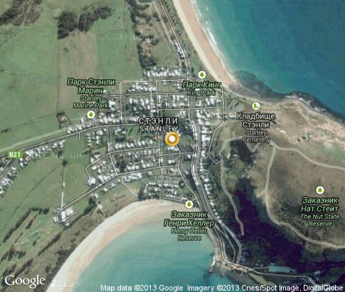 地图: Stanley, Tasmania