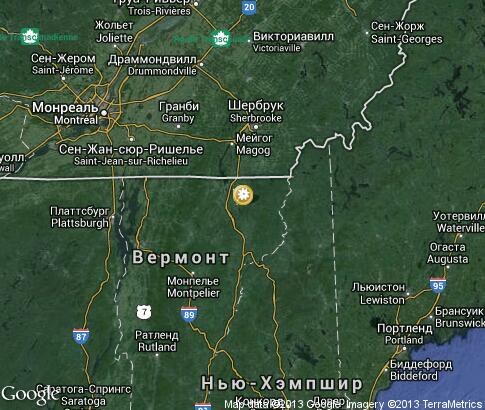 map: Summer in New Hampshire