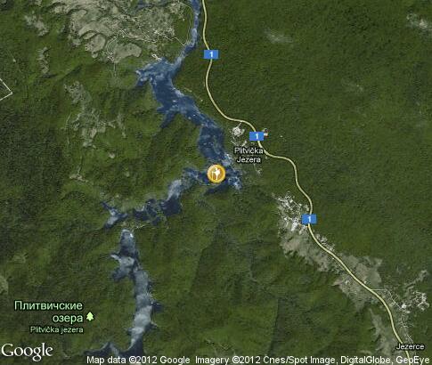 map: Tourism in Plitvice Lakes