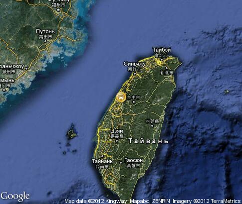 карта: Транспортные пути Тайваня