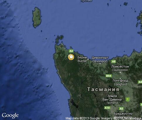 map: Wild Flora of Tasmania