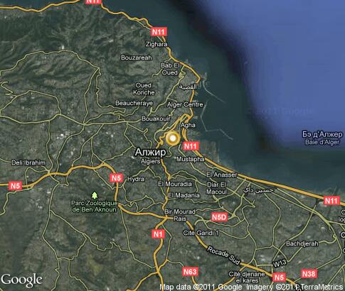 map: Algiers