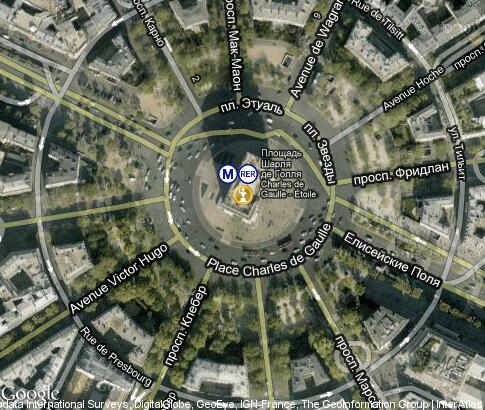 map: Arc de Triumph