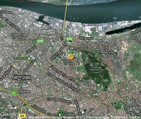 map: Belgrade, entertainment