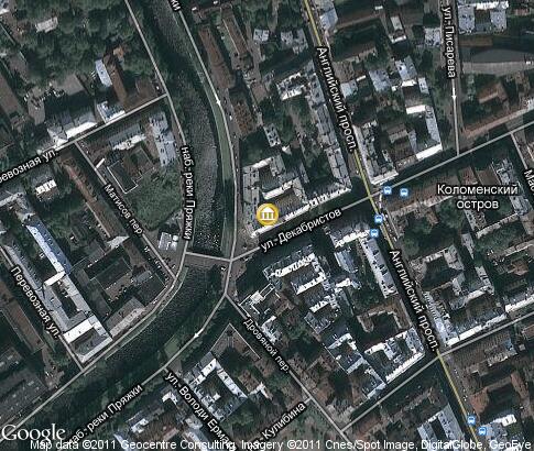 map: Alexander Blok Apartment Museum