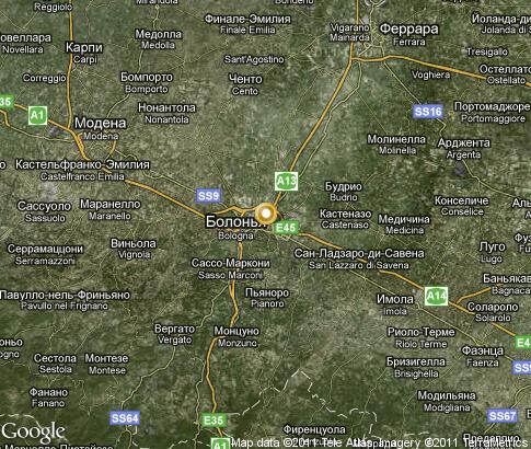 map: Bologna