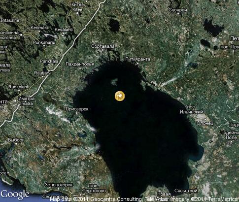 map: Lake Ladoga, tourism