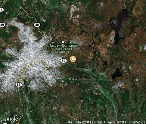 map: Lassen Volcanic National Park