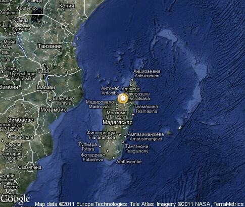 map: Madagascar, baobabs