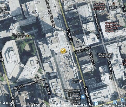 map: Toronto Eaton Centre