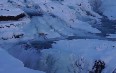 Winter Gullfoss Waterfall  图片