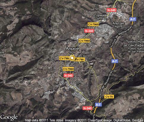 map: Alcoy