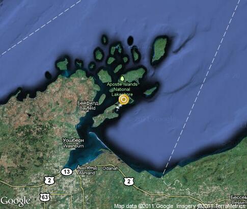 map: Apostle Islands