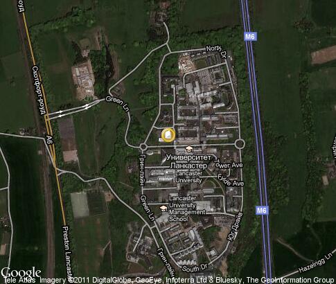 map: Lancaster University