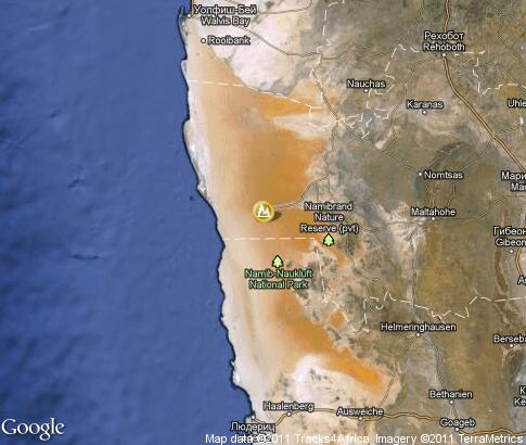 map: Namib Desert