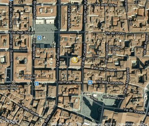 map: Orsanmichele church