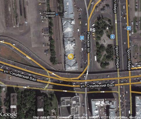 map: Rizhsky Rail Terminal