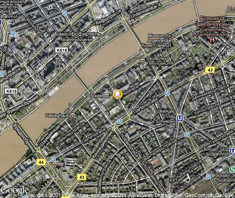 map: Staatliche Hochschule für bildende Künste Städelschule